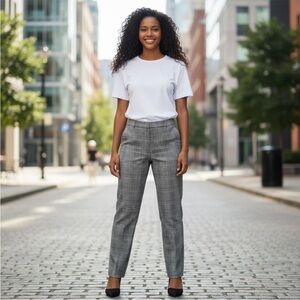 Banana Republic Gray Plaid Women's Trousers